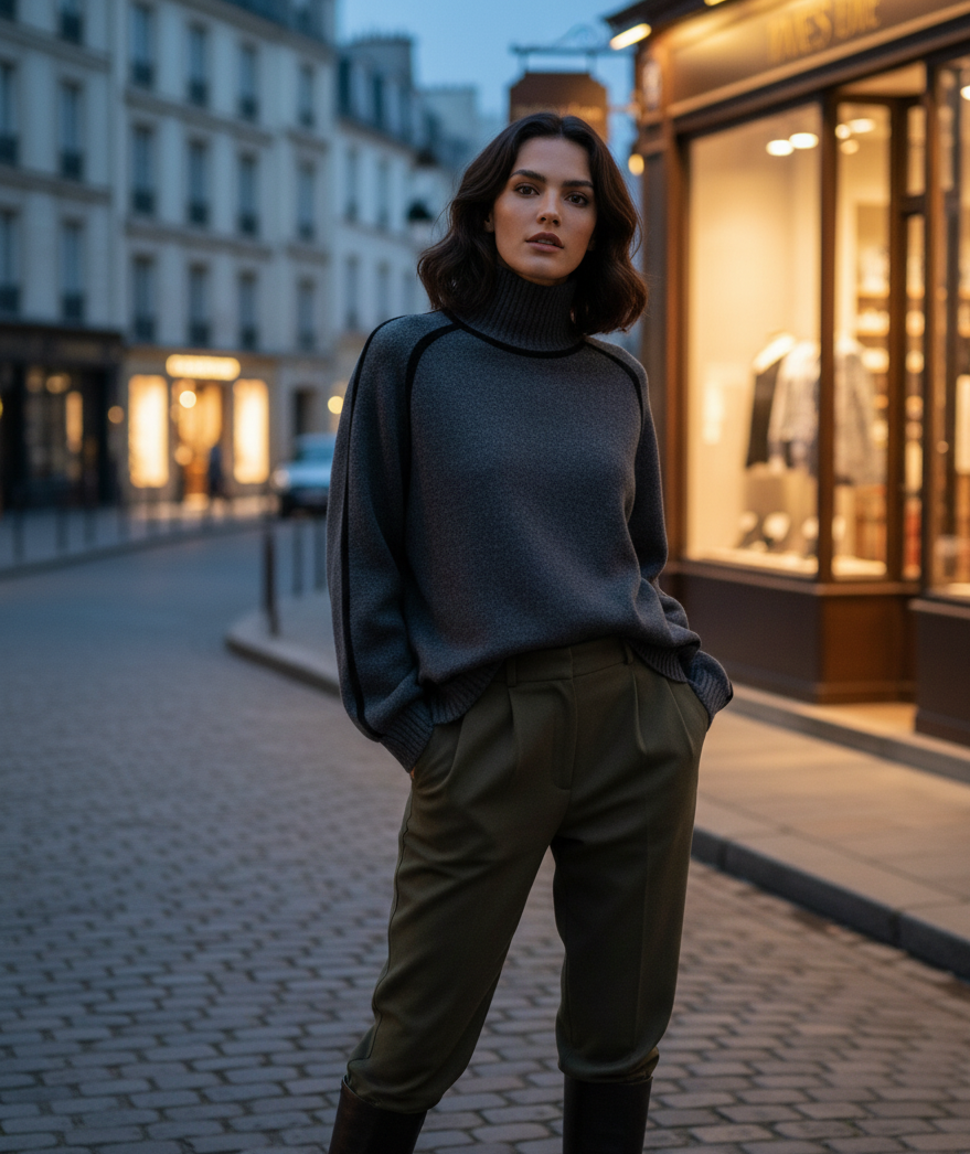 Maglione Fiamma Audace e Sofisticato